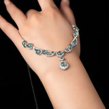 Verdelune -Adjustable Sterling Silver Genuine Jade Elegance Necklace