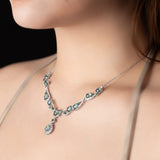 Verdelune -Adjustable Sterling Silver Genuine Jade Elegance Necklace