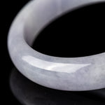 Natural Burmese Pale Purple Jadeite Jade Bangle (56.5mm) - Z006 Close Look 2