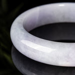 Natural Burmese Pale Purple Jadeite Jade Bangle (56.5mm) - Z006 Close Look